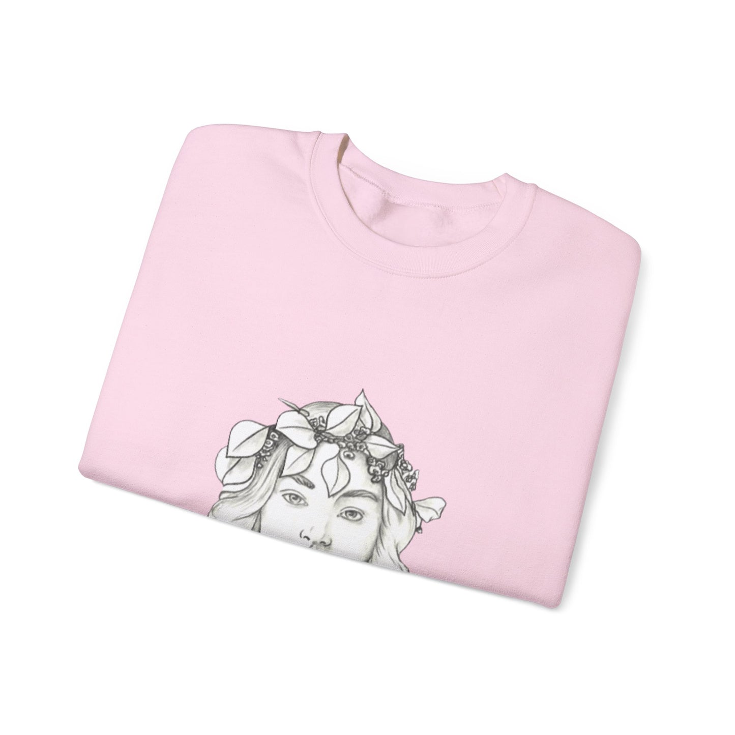 Back view of The Muse unisex crewneck sweatshirt with clean fit