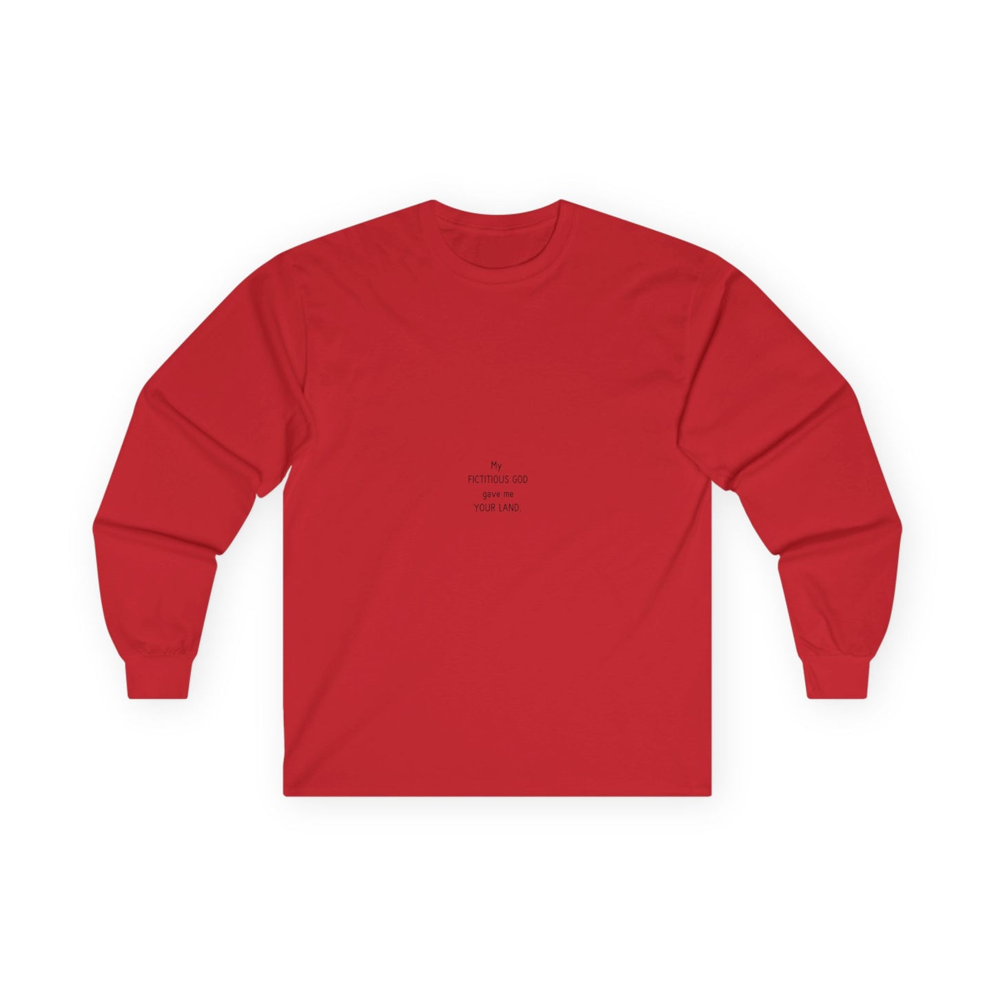 Close-up of HUMAN+ Ultra Cotton Long Sleeve Tee Fabric – 100% Cotton, Medium-Weight, and No Side Seams for Maximum Comfort