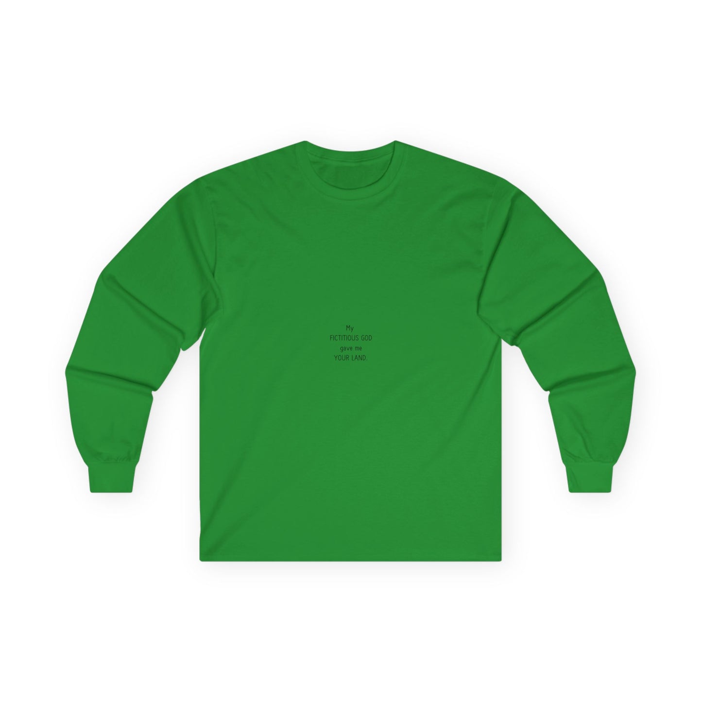 Close-up of HUMAN+ Ultra Cotton Long Sleeve Tee Fabric – 100% Cotton, Medium-Weight