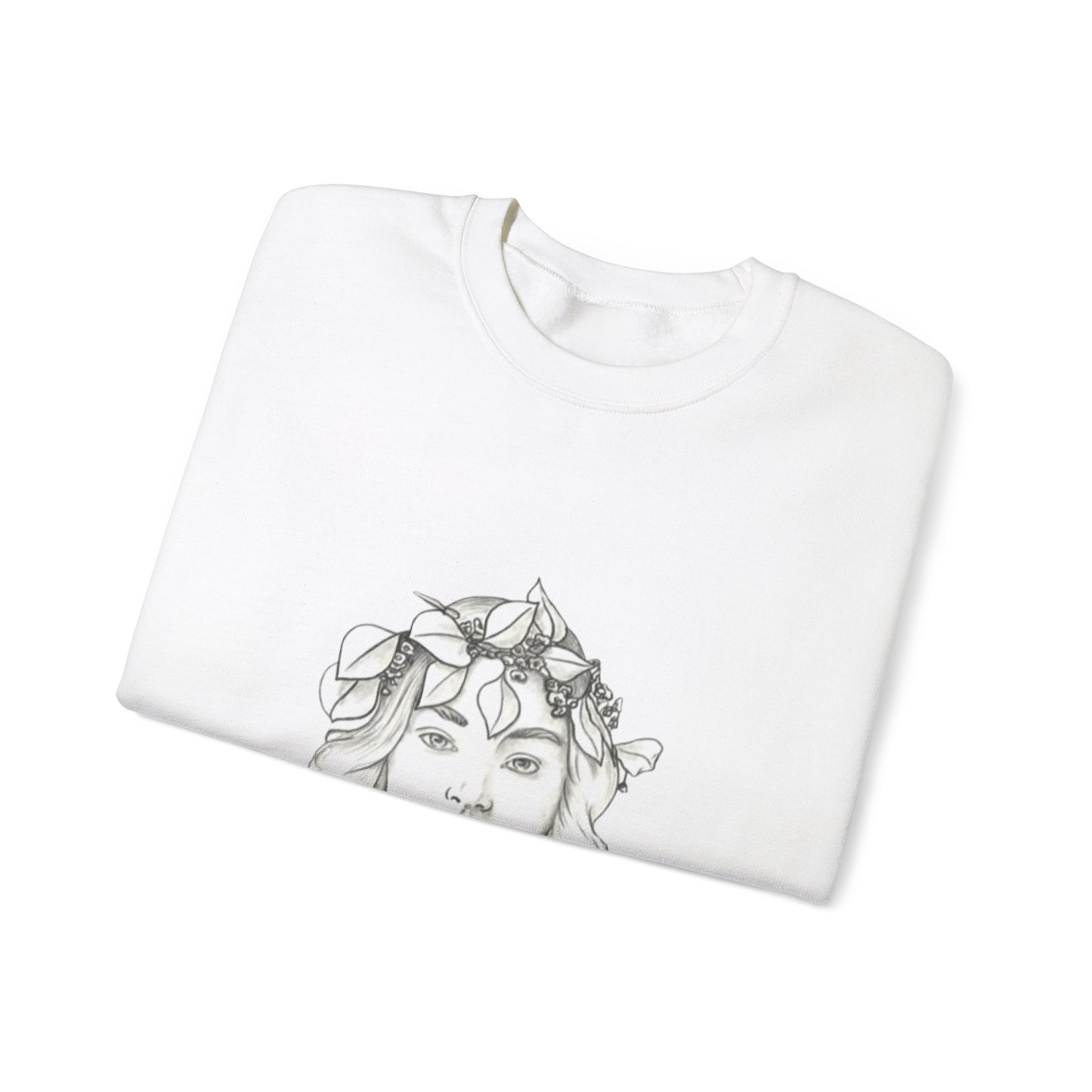 Close-up of fabric blend of cotton and polyester in The Muse sweatshirt