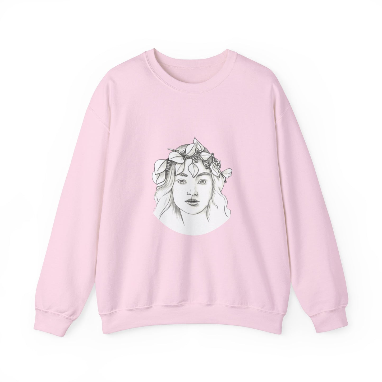 Embroidery decoration available on The Muse sweatshirt's chest