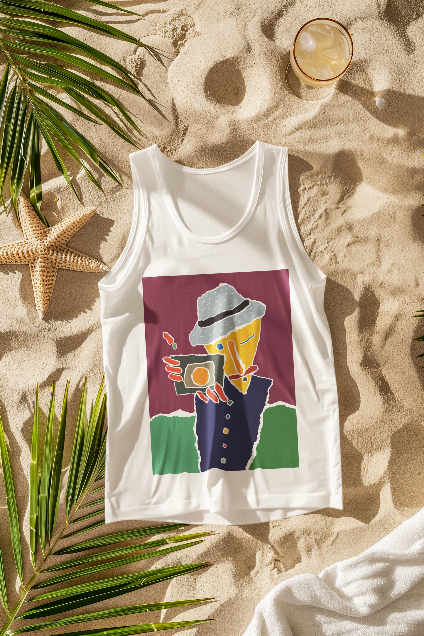 Fotographo Women's Tank Top in Athletic Heather - Front View