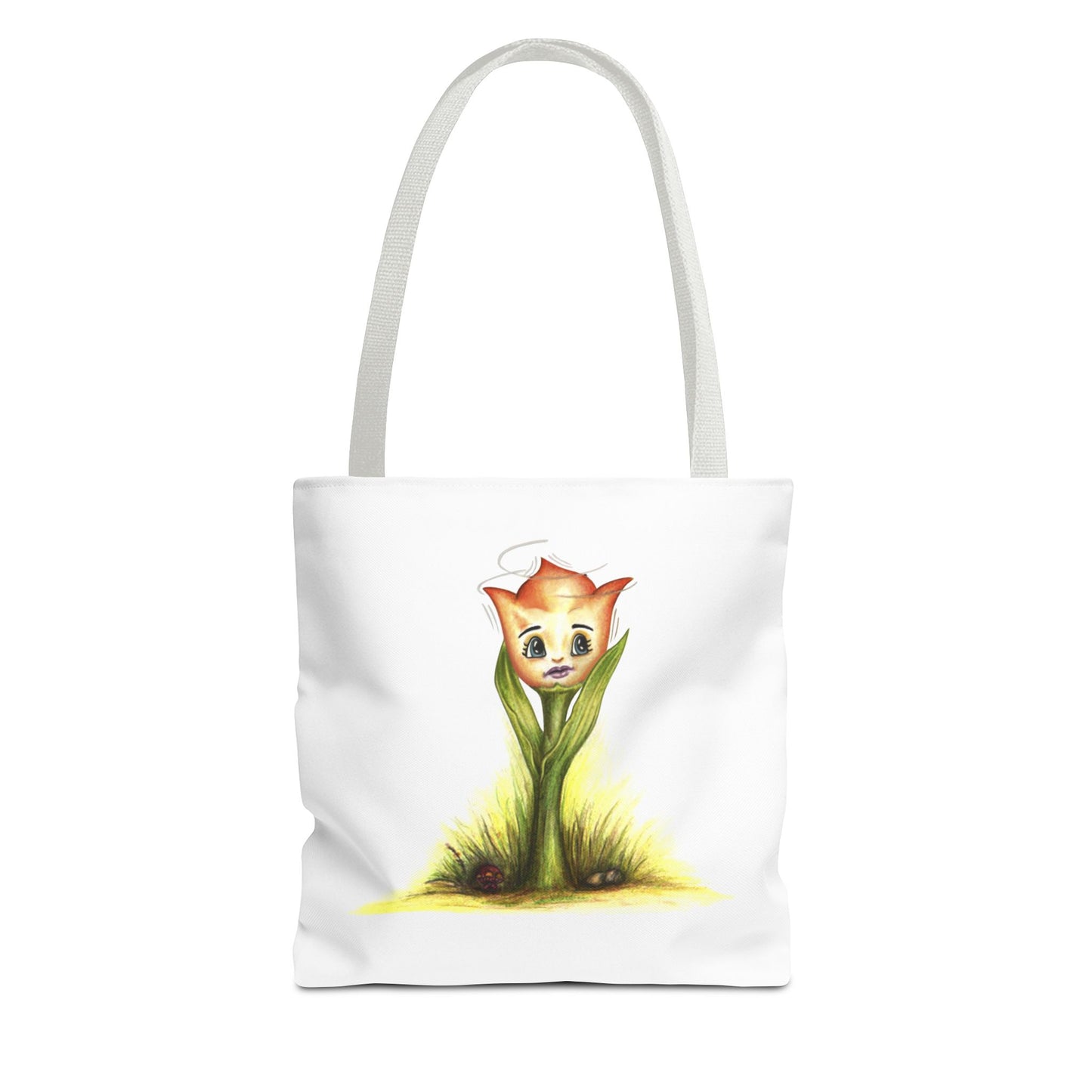 Stylish A Little Tulip Tote Bag – Perfect for Everyday Use with Vibrant Floral Design"