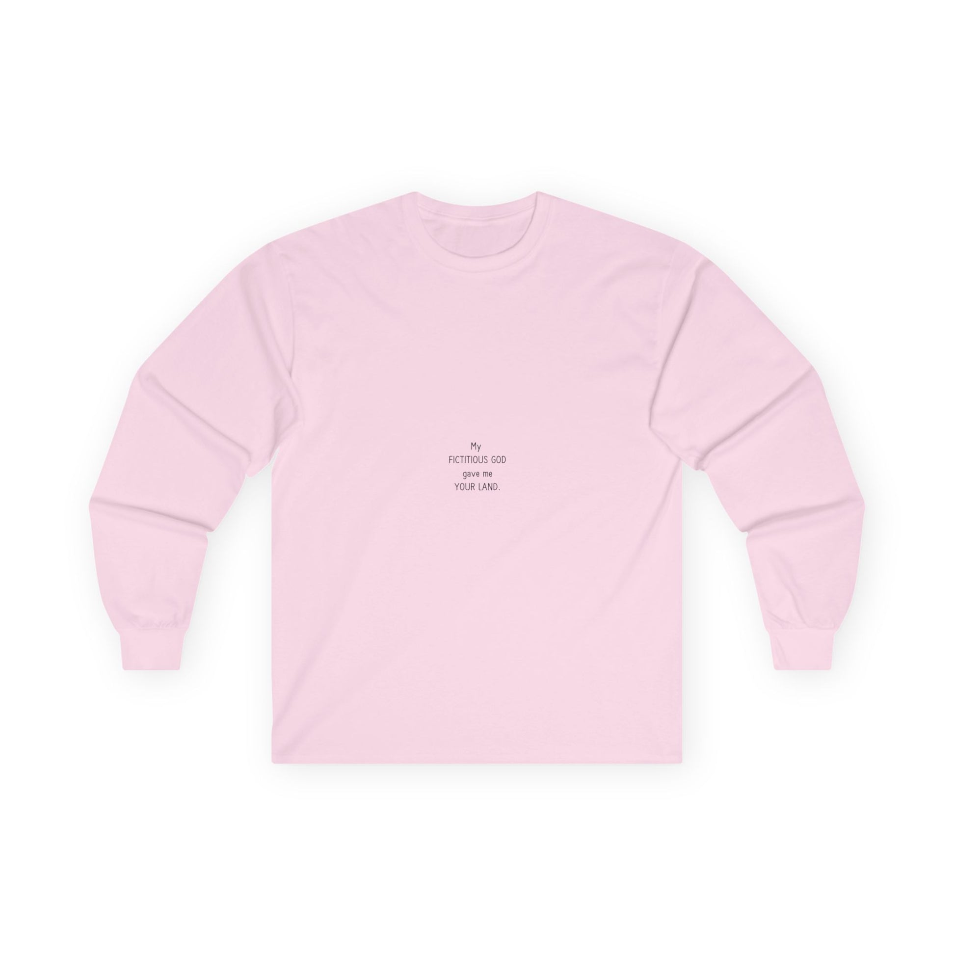 Close-up of HUMAN+ Ultra Cotton Long Sleeve Tee Fabric – 100% Cotton