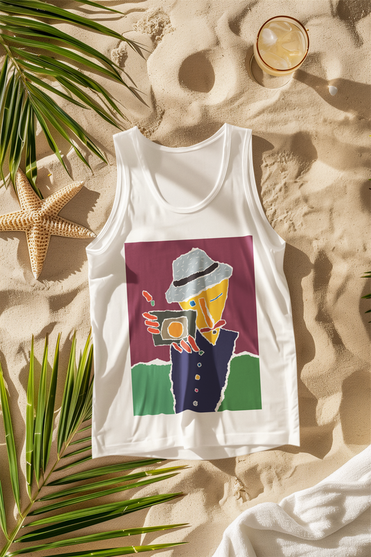 Fotographo Women's Tank Top in Athletic Heather - Front View